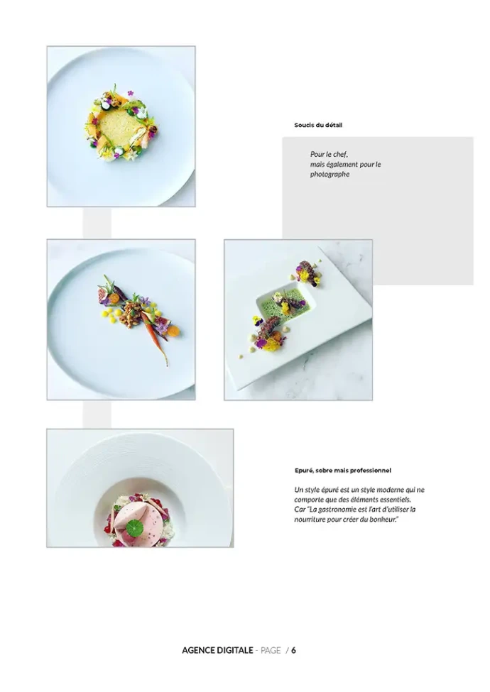 Création de livres de recettes pour restaurant