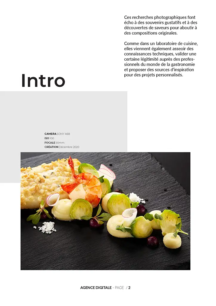 Création de livres de recettes pour restaurant